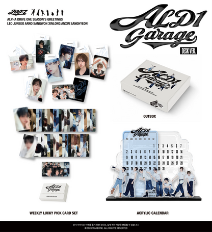 Pre-Order - ALPHA DRIVE ONE - 2027 SEASON'S GREETINGS - ALD1 GARAGE - DESK Vers.