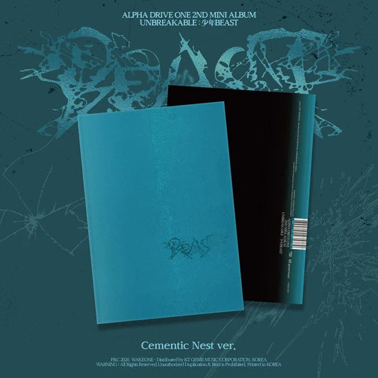 Pre-Order - ALPHA DRIVE ONE - 2nd Mini Album - UNBREAKABLE : 少年BEAST - Cementic Nest Vers.