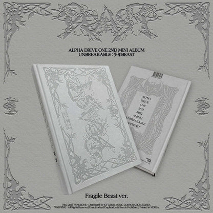 Pre-Order - ALPHA DRIVE ONE - 2nd Mini Album - UNBREAKABLE : 少年BEAST - Fragile Beast Vers.