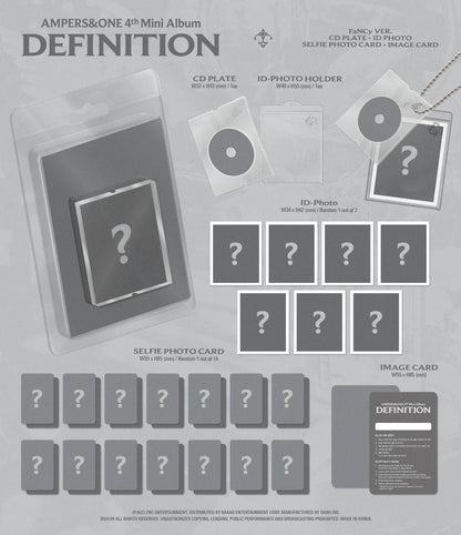 AMPERS&ONE - 4th Mini Album - DEFINITION - FaNCy Vers. (Seoul Saver)