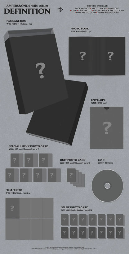 AMPERS&ONE - 4th Mini Album - DEFINITION - HERE Vers. (Seoul Saver)
