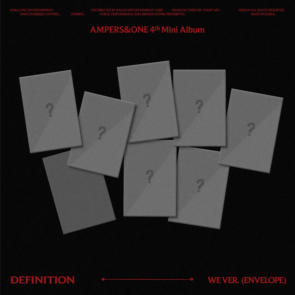 AMPERS&ONE - 4th Mini Album - DEFINITION - We Vers. (Seoul Saver)