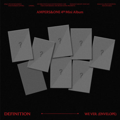 AMPERS&ONE - 4th Mini Album - DEFINITION - We Vers. (Seoul Saver)