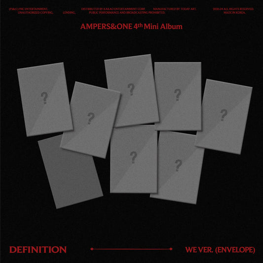 AMPERS&ONE - 4th Mini Album - DEFINITION - We Vers. (Seoul Saver)
