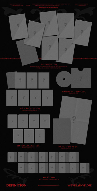AMPERS&ONE - 4th Mini Album - DEFINITION - We Vers. (Seoul Saver)