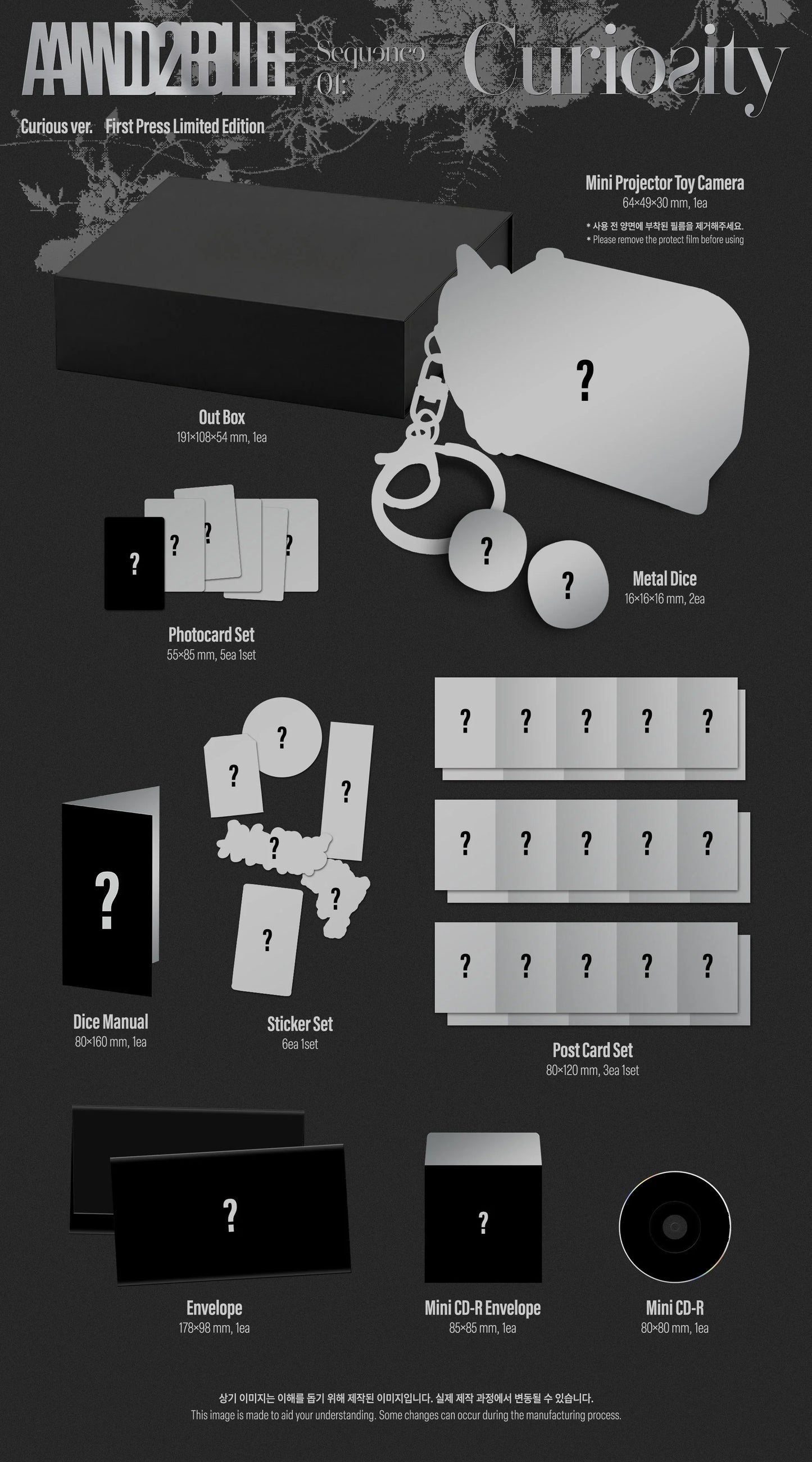 Pre-Order - AND2BLE - 1st Mini Album - Sequence 01: Curiosity - Curious Vers.