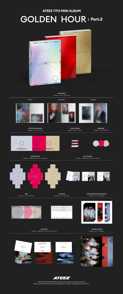 ATEEZ - 11th Mini Album - GOLDEN HOUR - Part.2 - Standard Ver.