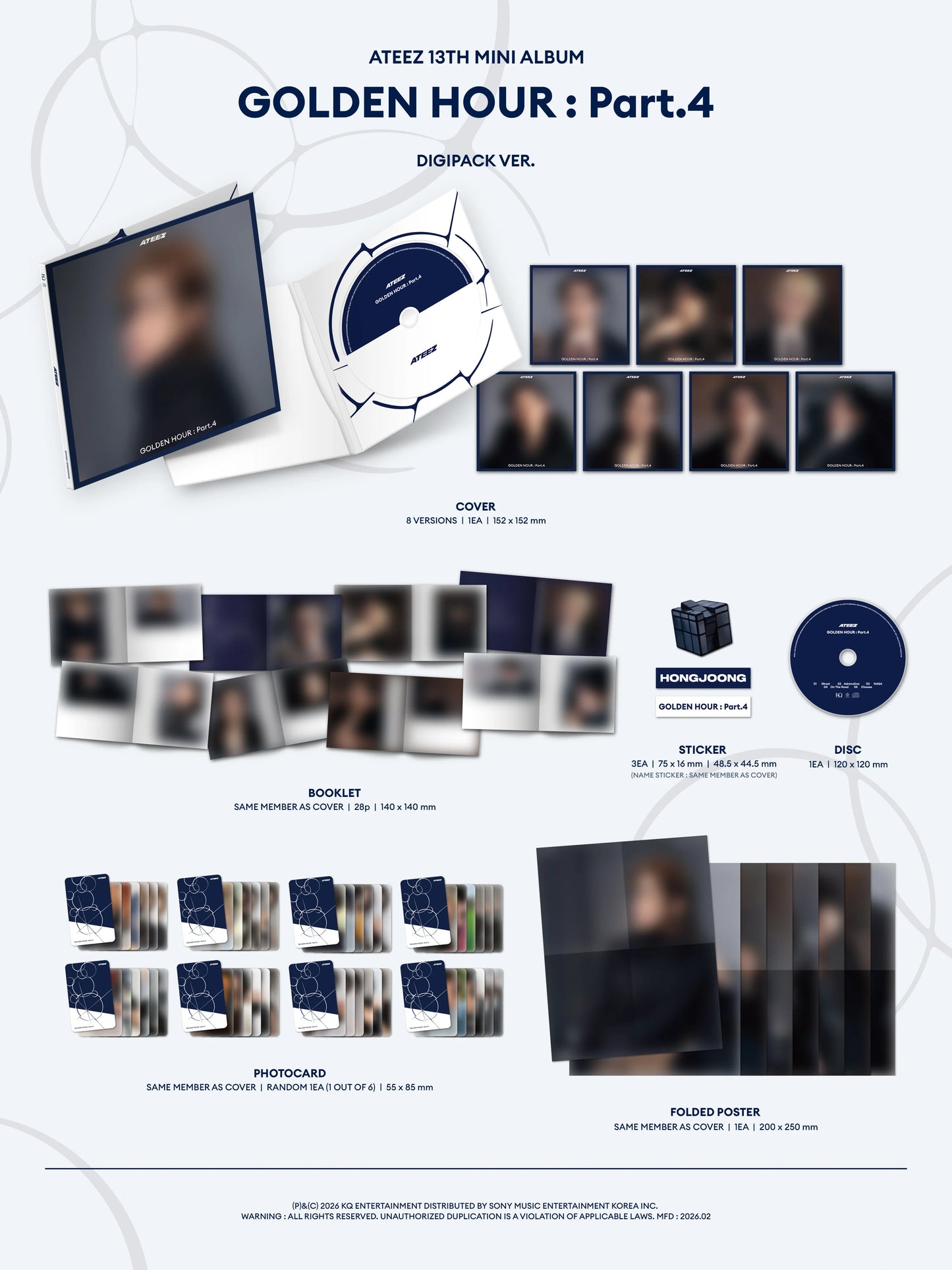 ATEEZ - Golden Hour : Part.4 - Digipack Vers.