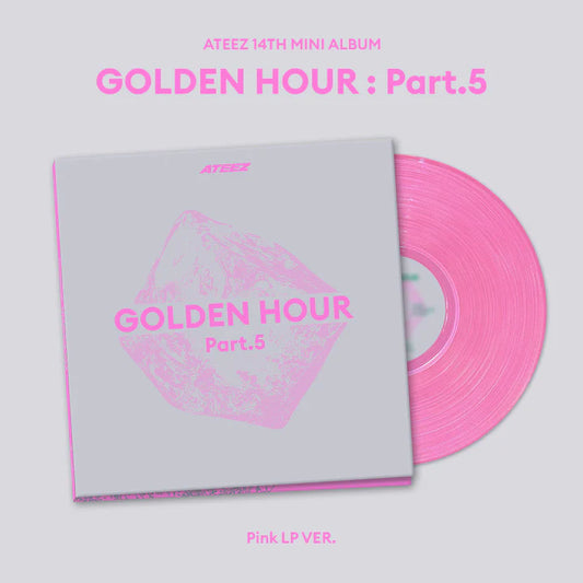 Pre-Order - ATEEZ - GOLDEN HOUR : Part. 5 - Pink LP Vers.