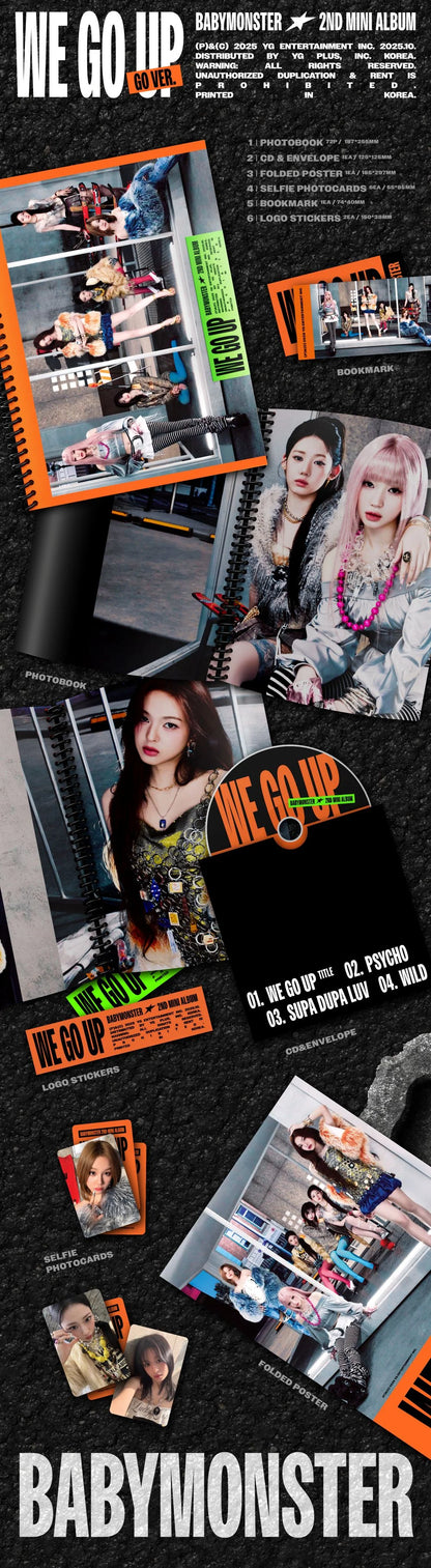 BABYMONSTER - 2nd Mini Album - WE GO UP - GO Ver.