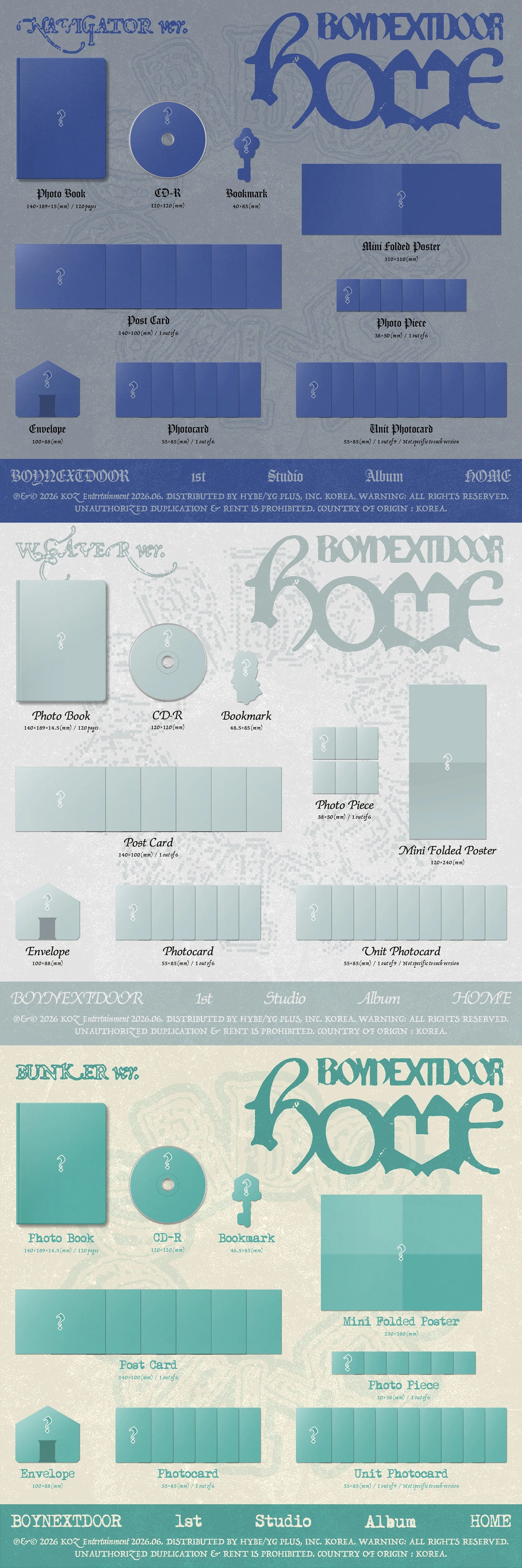 Pre-Order - BOYNEXTDOOR - 1st Studio Album - HOME