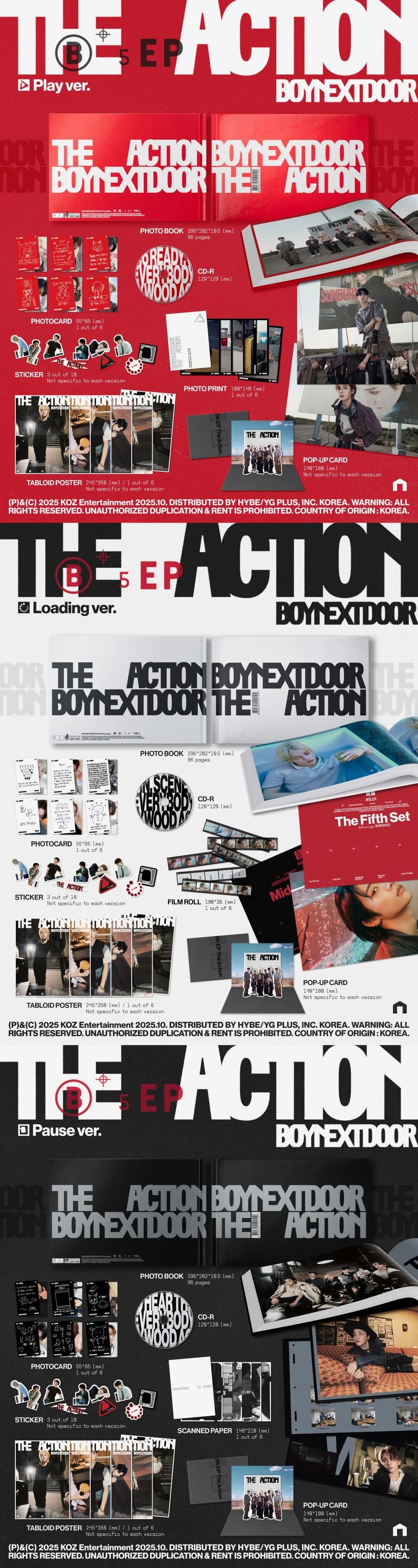 BOYNEXTDOOR - The Action - 5th EP - Standard Version (Seoul Saver)