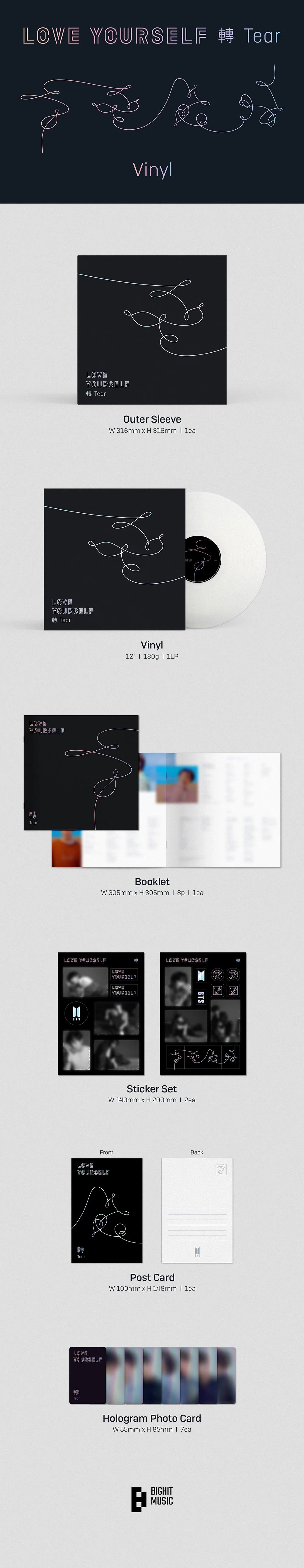 BTS – Love Yourself - Tear - Standard Vinyl Vers.