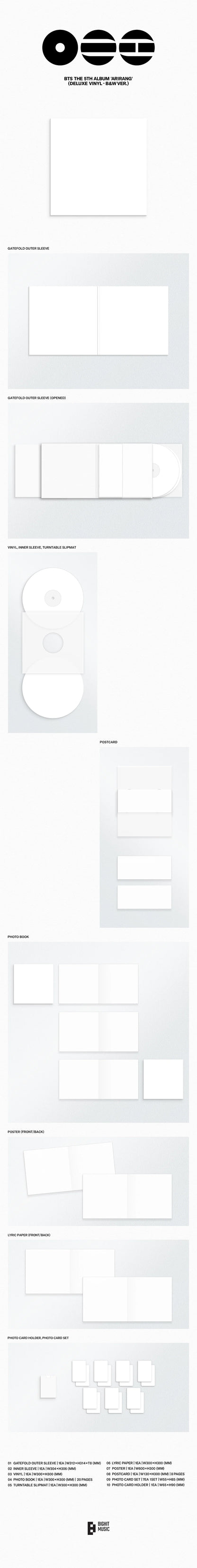 BTS – The 5th Album - ARIRANG - Deluxe Vinyl Ver.