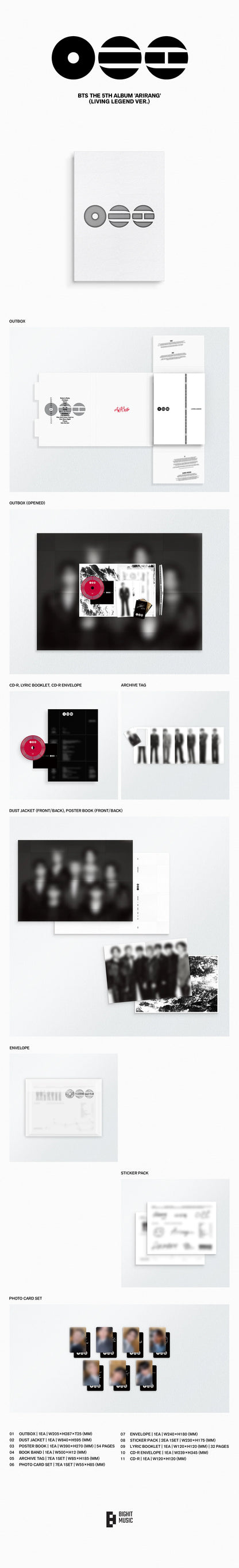 BTS – The 5th Album - ARIRANG - Living Legend Vers.