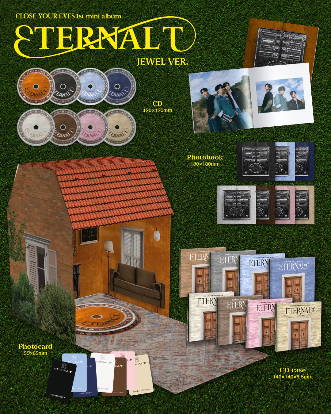 CLOSE YOUR EYES - 1st Mini Album - ETERNALT - JEWEL Vers. (Pre-Loved 9)