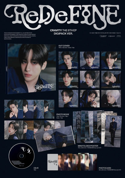 CRAVITY - 8th Mini Album - ReDeFINE - Digipack Vers. (Seoul Saver)