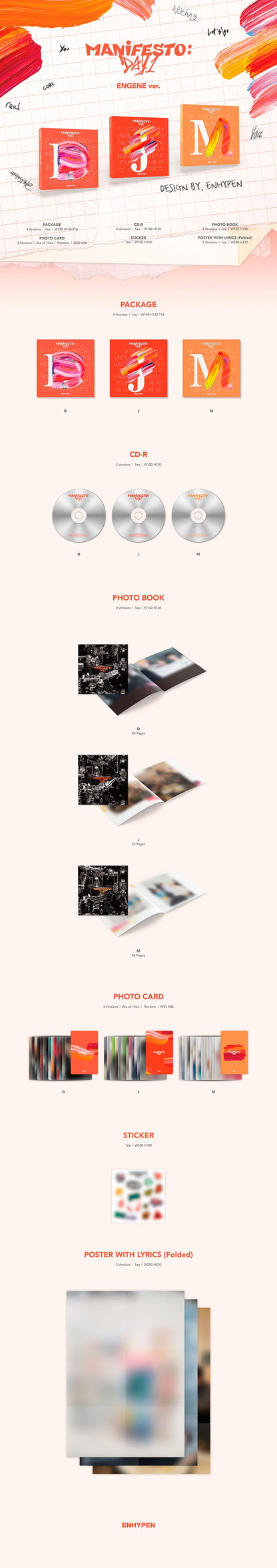 ENHYPEN - MANIFESTO : DAY 1 - ENGENE Ver. (Seoul Saver)