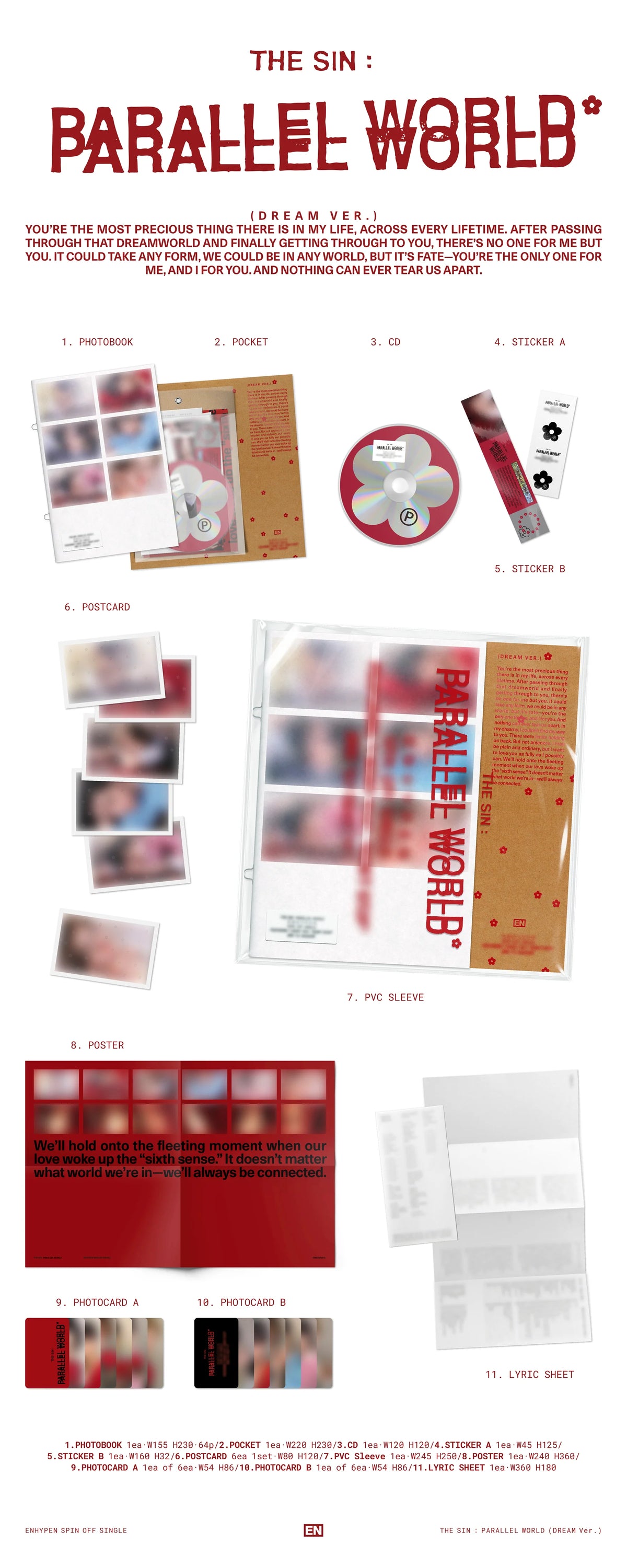 Pre-Order - ENHYPEN - THE SIN : PARALLEL WORLD