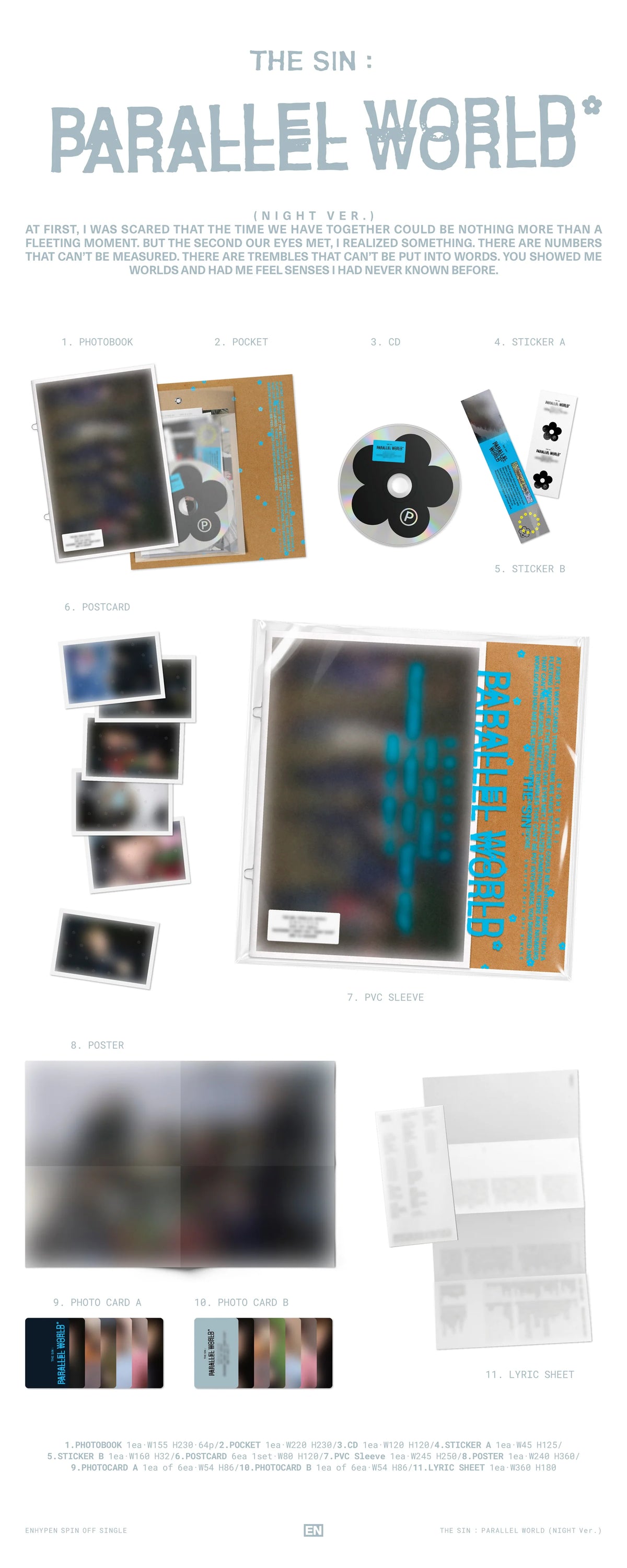 Pre-Order - ENHYPEN - THE SIN : PARALLEL WORLD