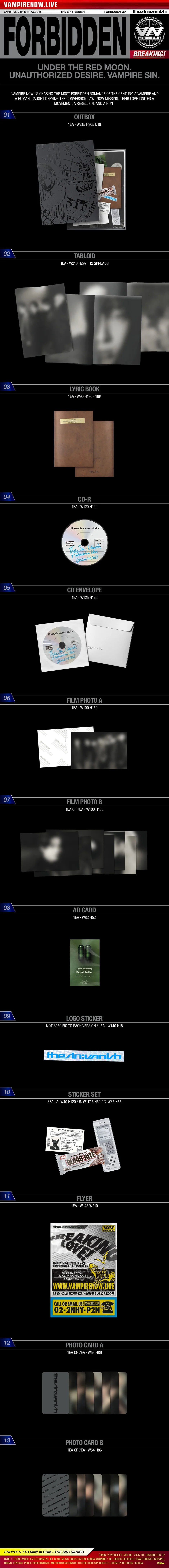 ENHYPEN – 7th Mini Album - THE SIN : VANISH - Standard Vers.