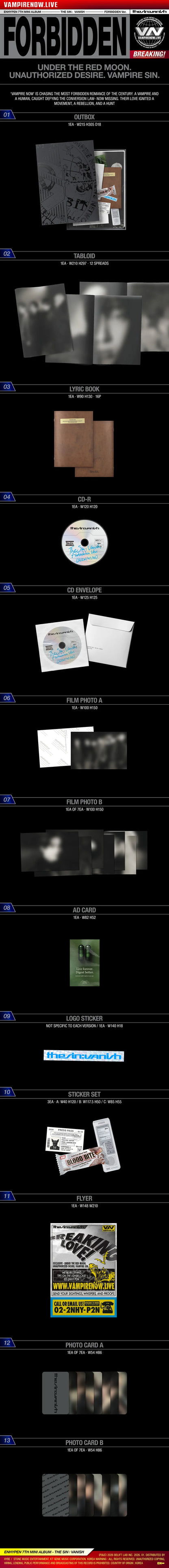 ENHYPEN – 7th Mini Album - THE SIN : VANISH - Standard Vers.