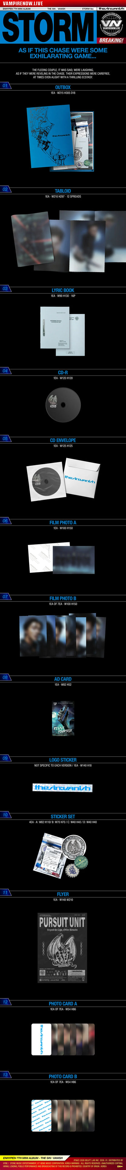ENHYPEN – 7th Mini Album - THE SIN : VANISH - Standard Vers.