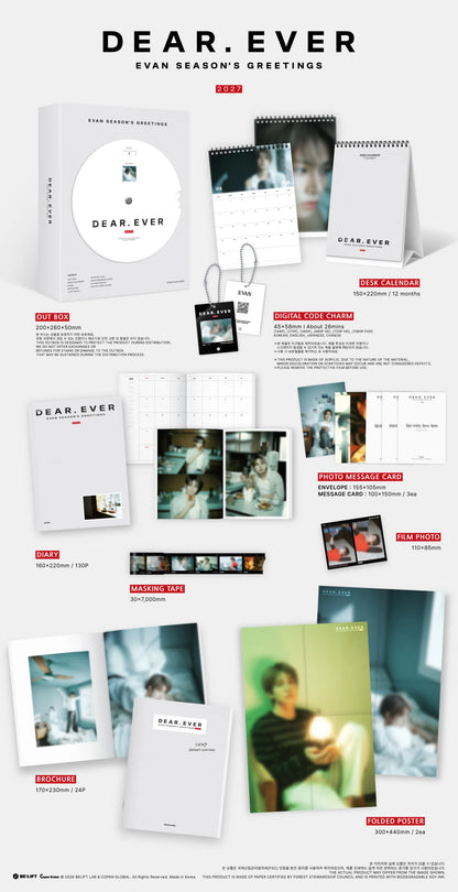 Pre-Order - EVAN - 2027 SEASON'S GREETINGS - DEAR. EVER