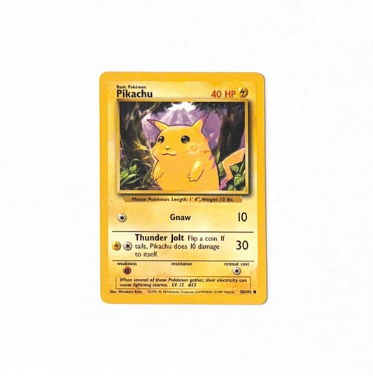 Pokemon TCG - Pikachu - 58/102 - Common Unlimited - WOTC - 1999