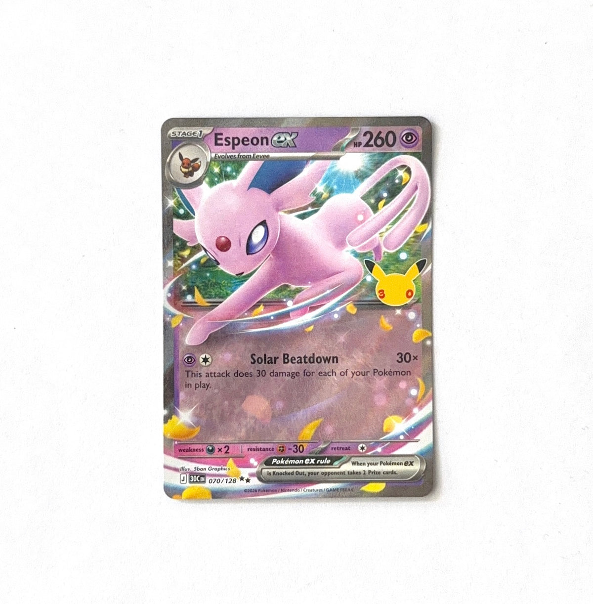 Pokemon TCG - Espeon ex - 30th Celebration