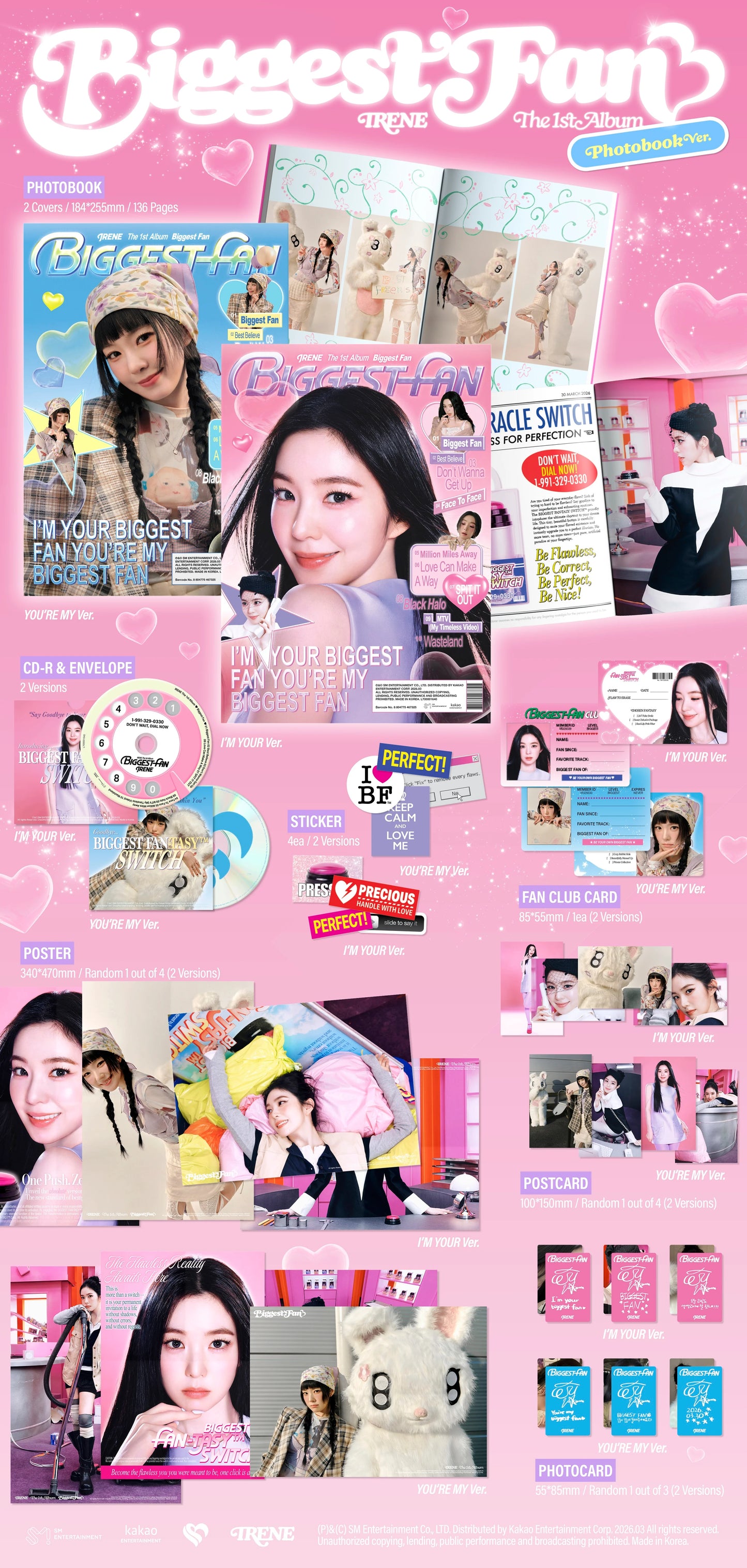 IRENE (Red Velvet)- 1st Album - Biggest Fan - Photobook Vers. (Seoul Saver)