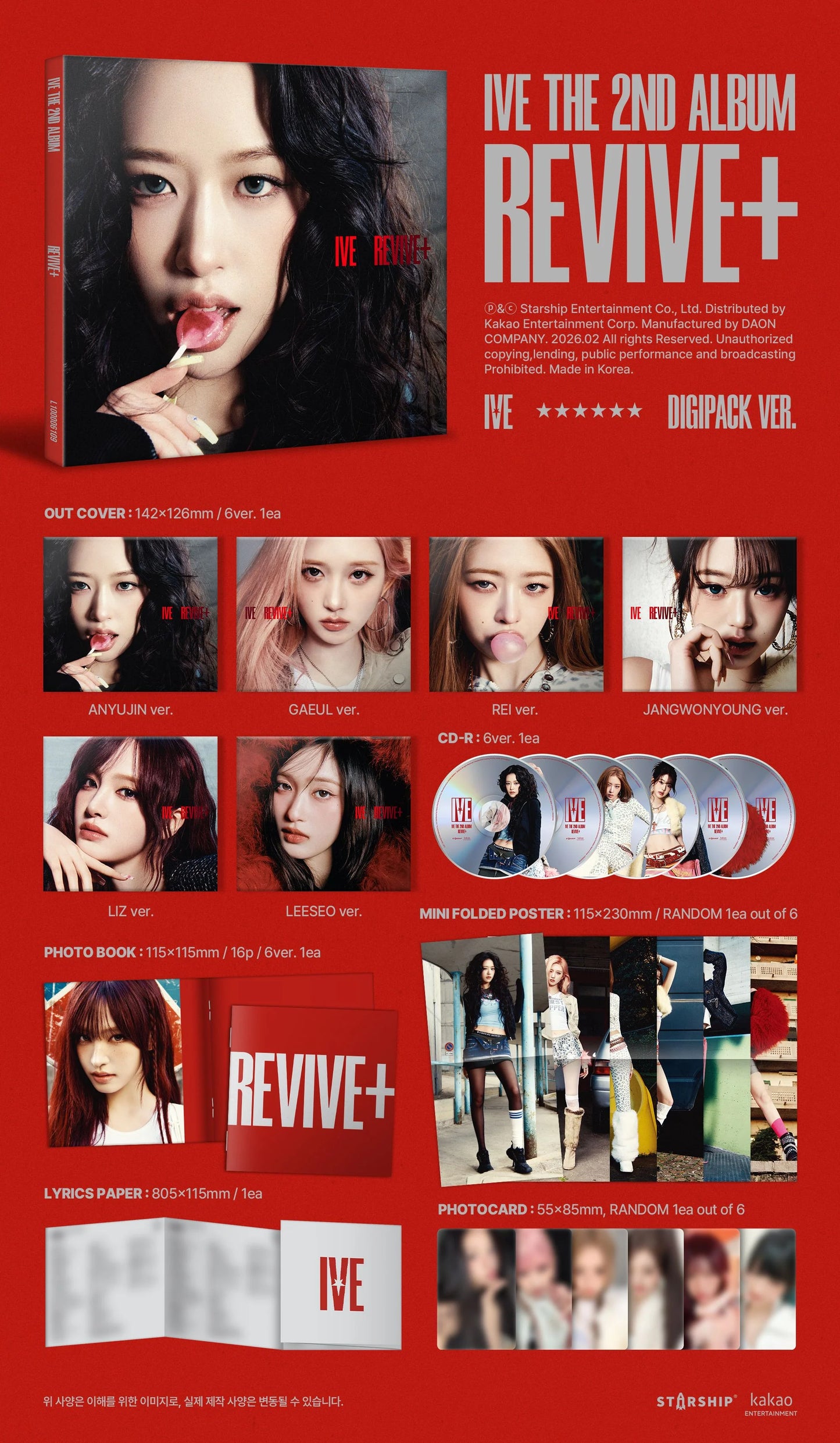 IVE – THE 2ND ALBUM - REVIVE+ - Digipack Ver.