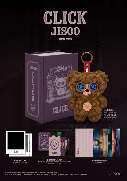 BLACKPINK - JISOO - Single Album - CLICK - CLICK BABY BEAR NFC Vers. (Seoul Saver)