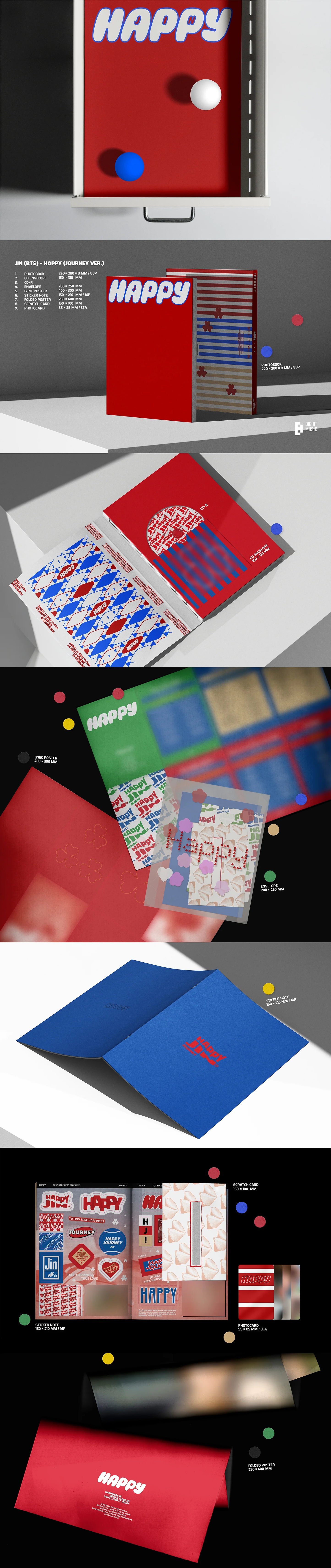 Jin - BTS - Solo Album - Happy
