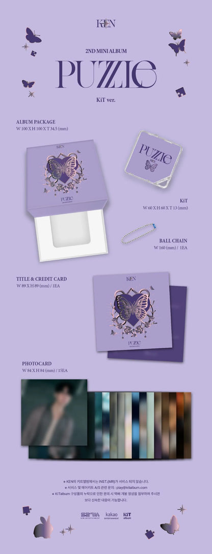KEN - 2nd Mini Album - PUZZLE - KIT Ver. (Seoul Saver)