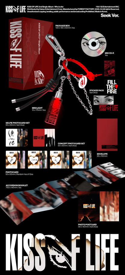 KISS OF LIFE – 2nd Single Album - Who is she - Seek Vers. (Seoul Saver)