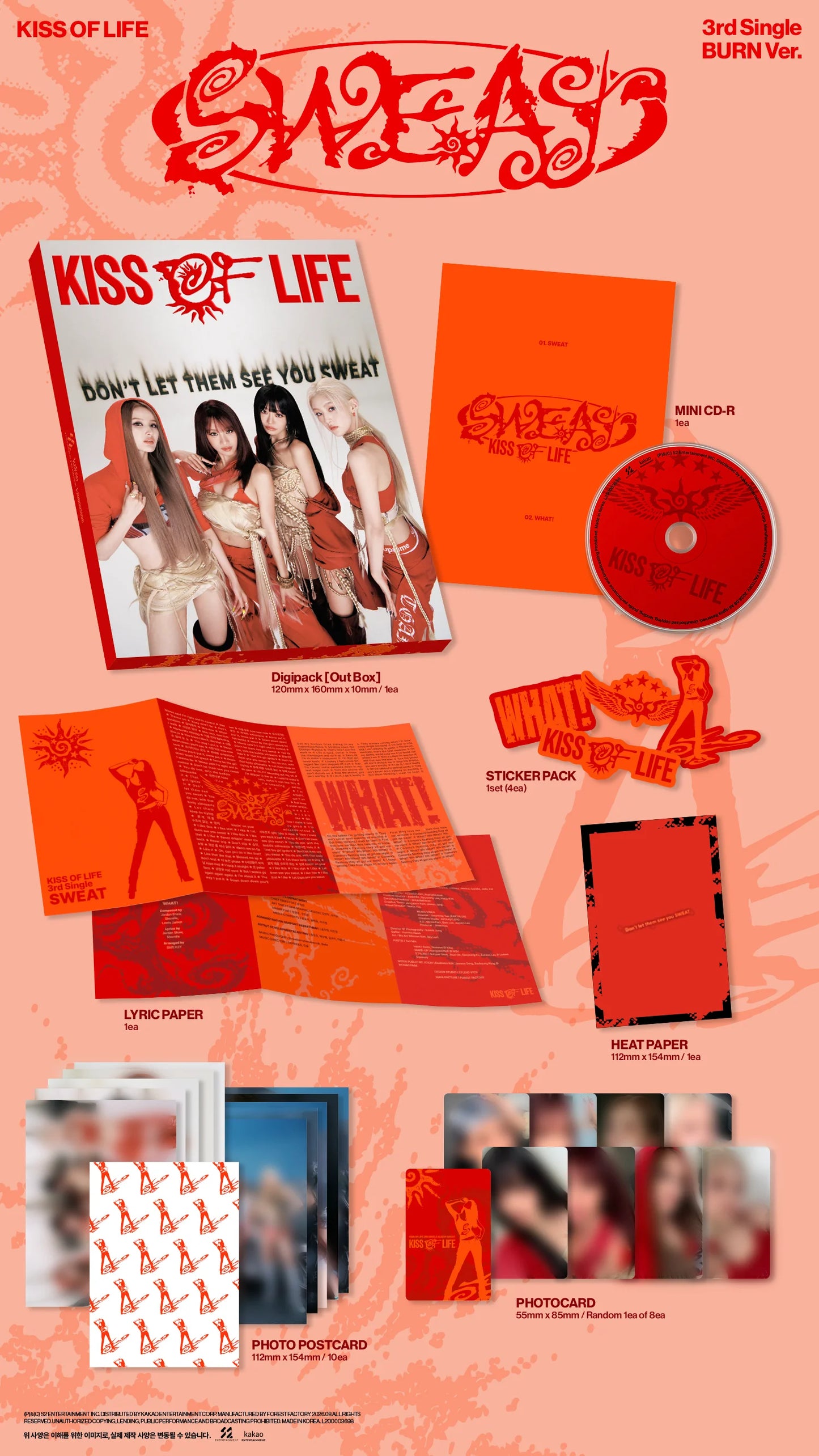 Pre-Order - KISS OF LIFE - 3rd Single - SWEAT