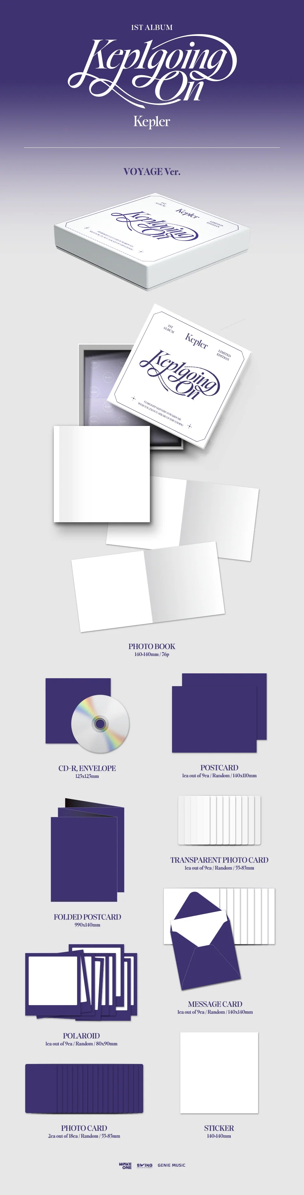 Kep1er - 1ST ALBUM - Kep1going On - Limited Edition VOYAGE Vers. (Pre-Loved 7)