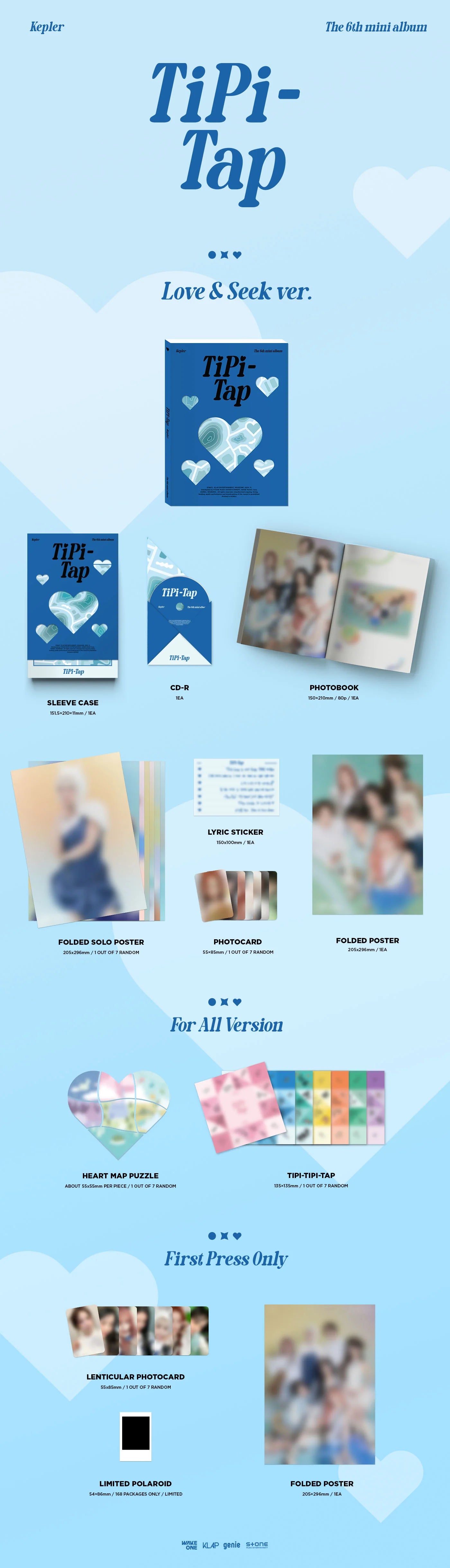 Kep1er - 6th Mini Album - TIPI-TAP - Love & Seek Vers. (Pre-Loved 5)