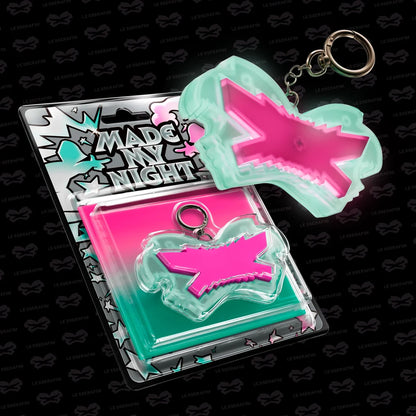 Pre-Order - LE SSERAFIM - 2nd Single Album - Made My Night - Glow Clicker Keychain - Pink Vers .