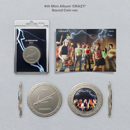 Pre-Order - LE SSERAFIM - 4th Mini Album - CRAZY - Sound Coin Vers.