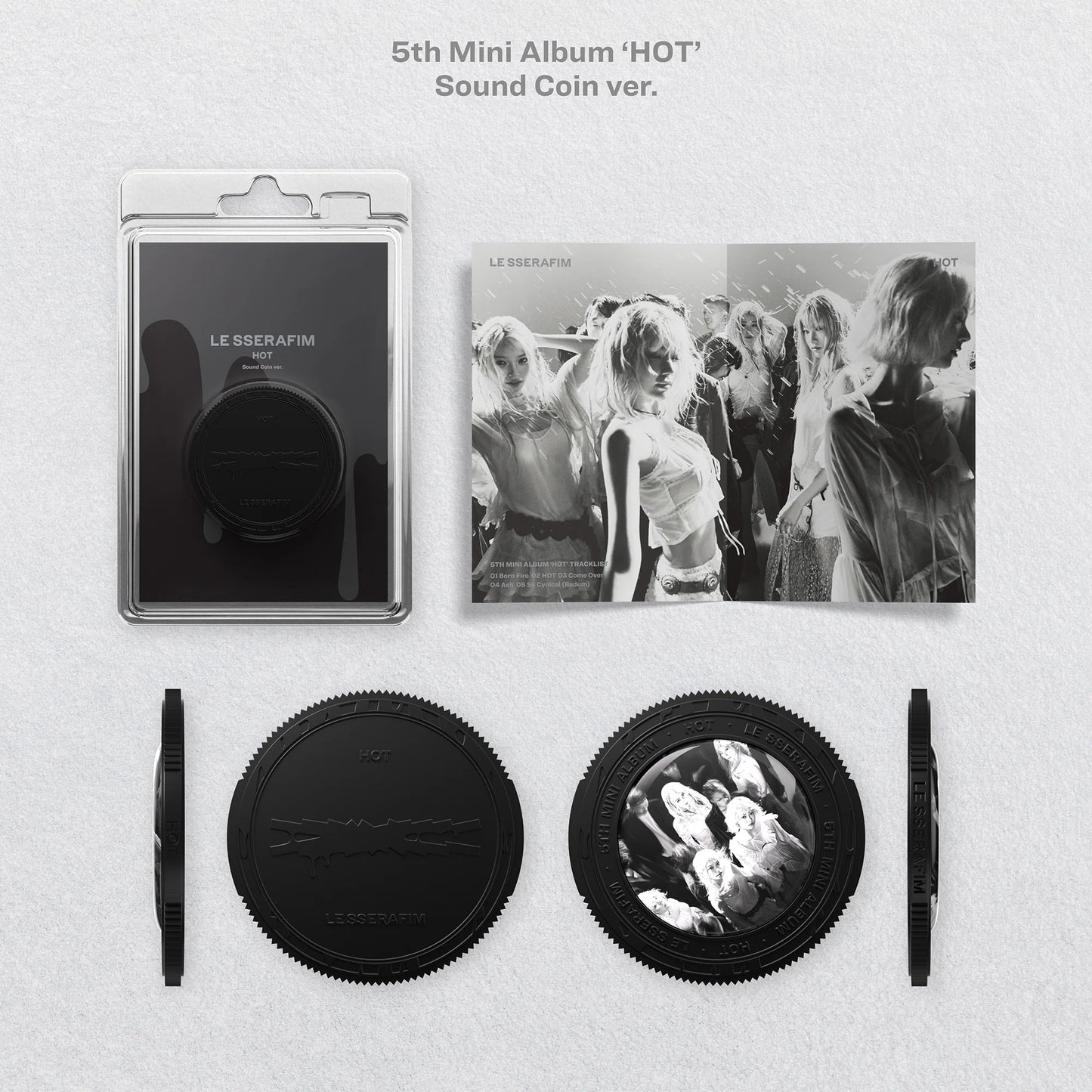 Pre-Order - LE SSERAFIM - 5th Mini Album - HOT - Sound Coin Vers.