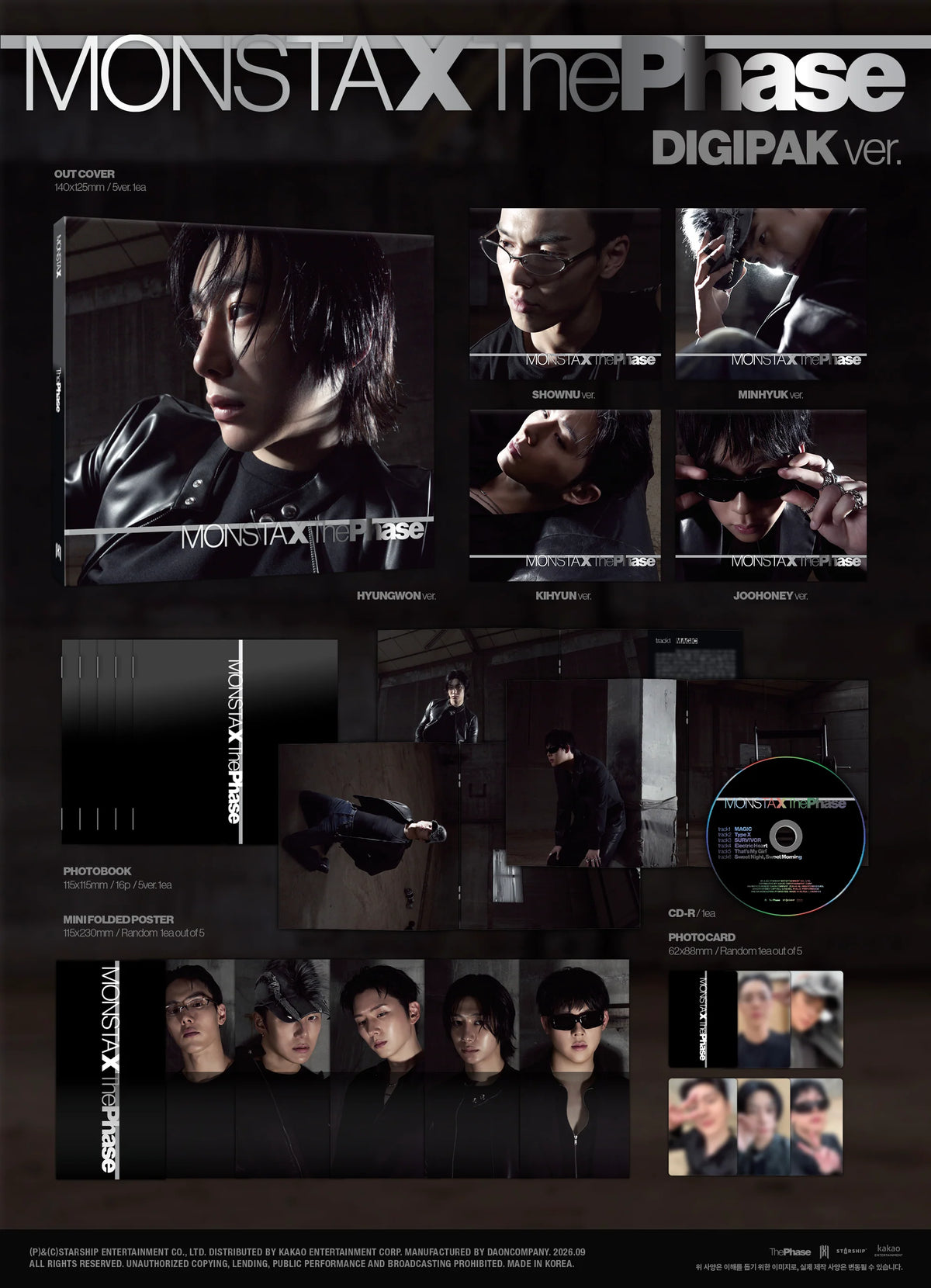 MONSTA X - EP - The Phase - DIGIPAK Vers. (Seoul Saver)