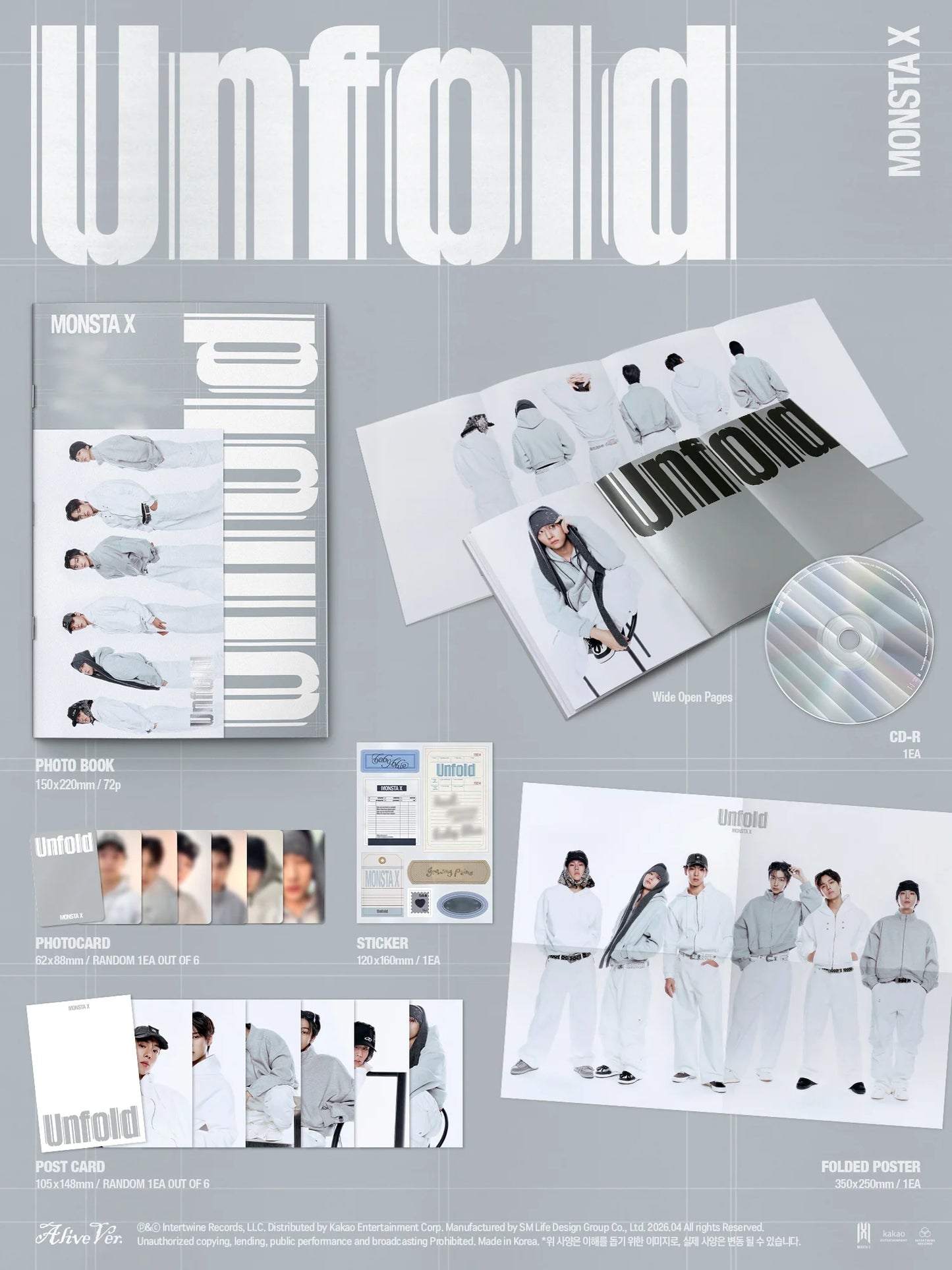 MONSTA X – US ALBUM - Unfold - Alive Vers. (Seoul Saver)