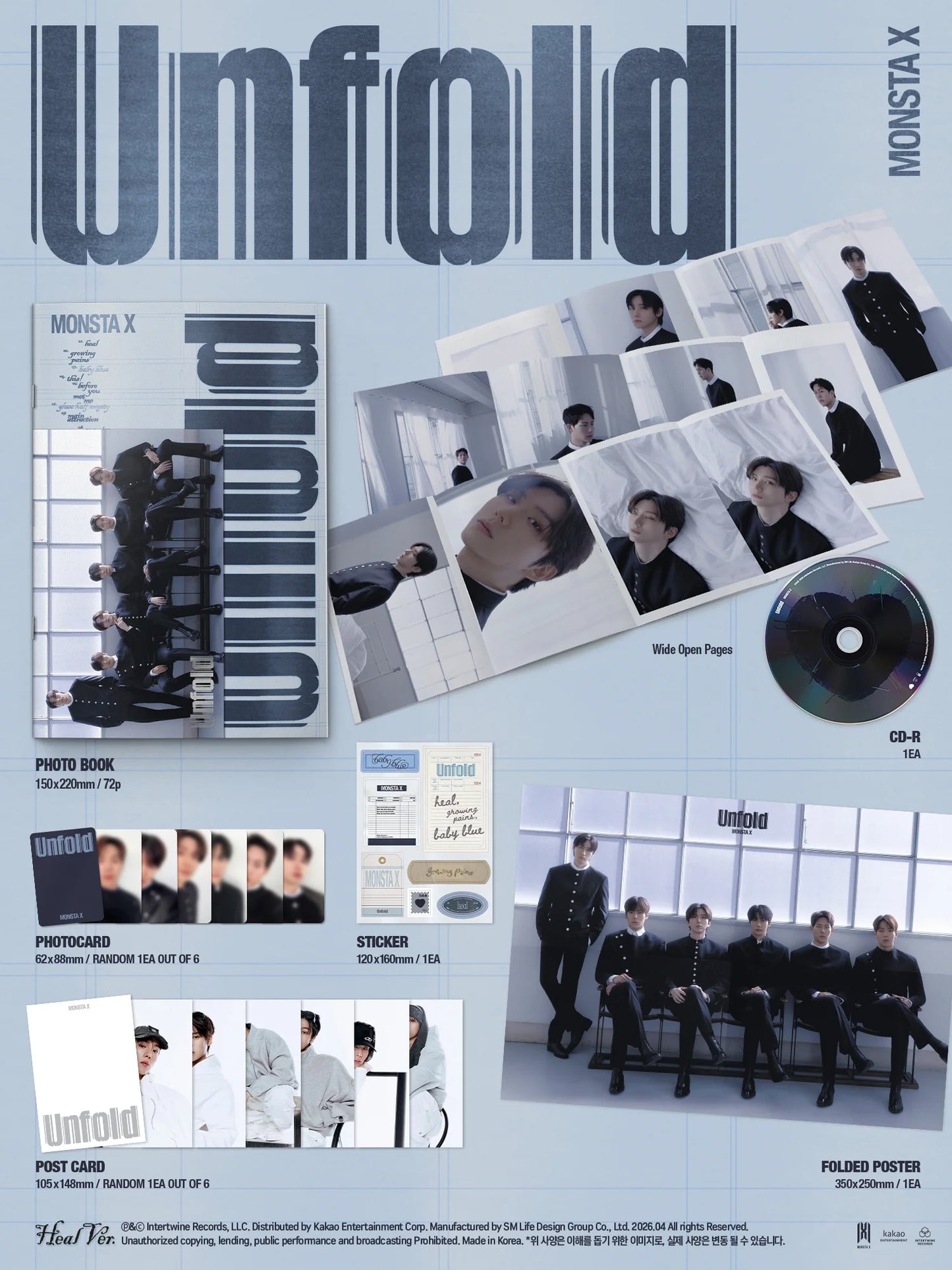 MONSTA X – US ALBUM - Unfold - Heal Vers. (Seoul Saver)