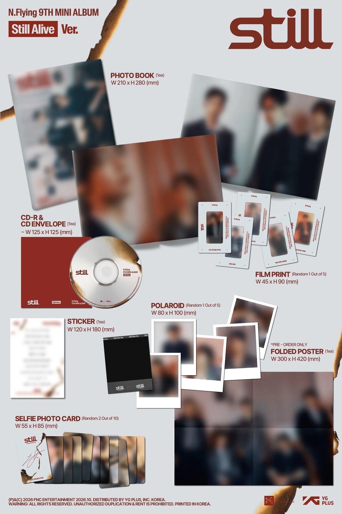 Pre-Order - N.Flying - 9th Mini Album - Still - Photobook Vers.