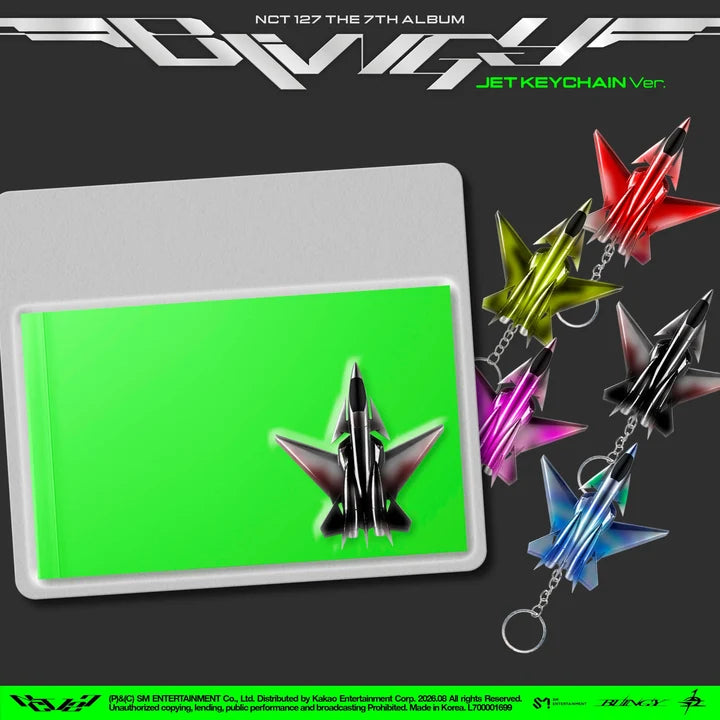 Pre-Order - NCT 127 - 7th Album - BLINGY - JET Keychain Vers. (Smart Album)