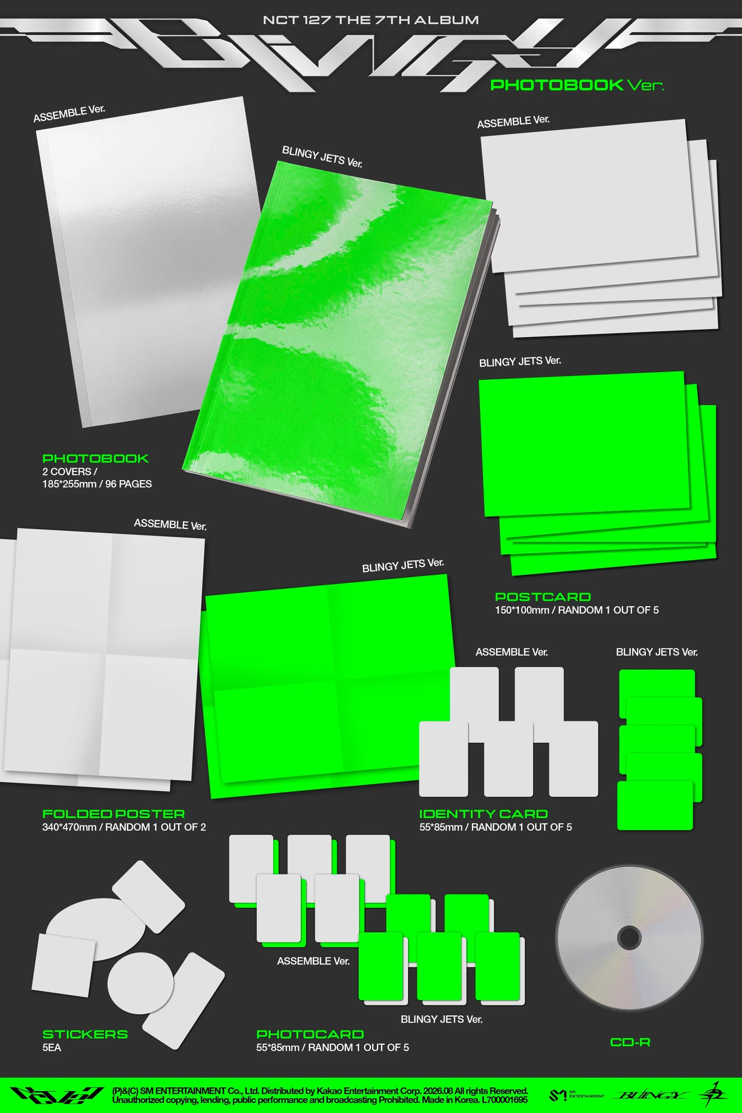 Pre-Order - NCT 127 - 7th Album - BLINGY - Photobook Vers.