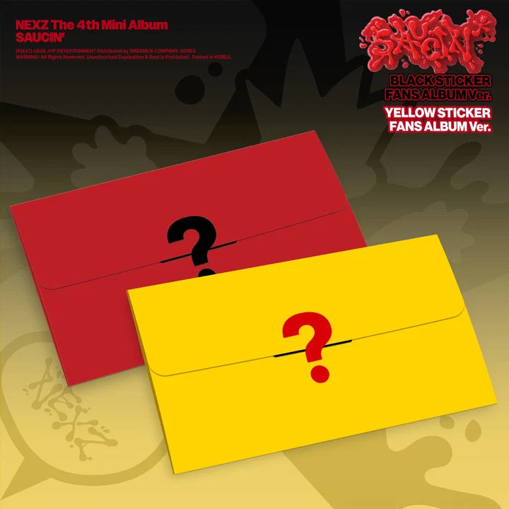 Pre-Order - NEXZ - 4th Mini Album - SAUCIN' - STICKER FANS ALBUM Vers.