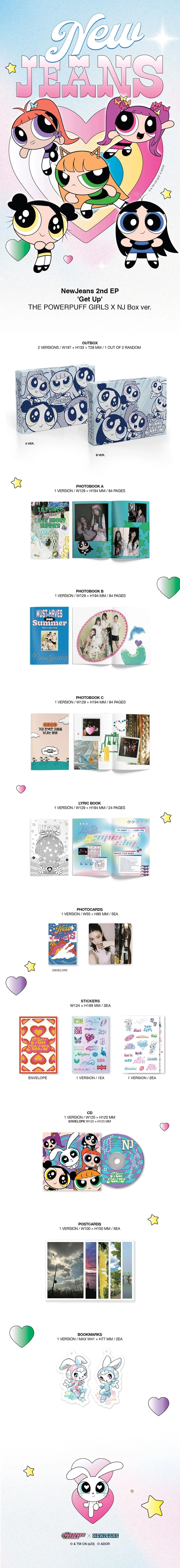 NewJeans - 2ND EP - Get Up - The POWERPUFF GIRLS X NJ Box Ver. (Seoul Saver)
